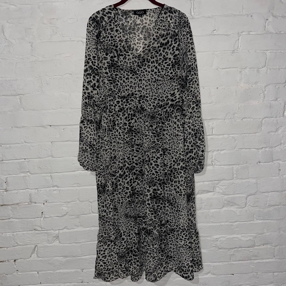 Leopard-print Dress M